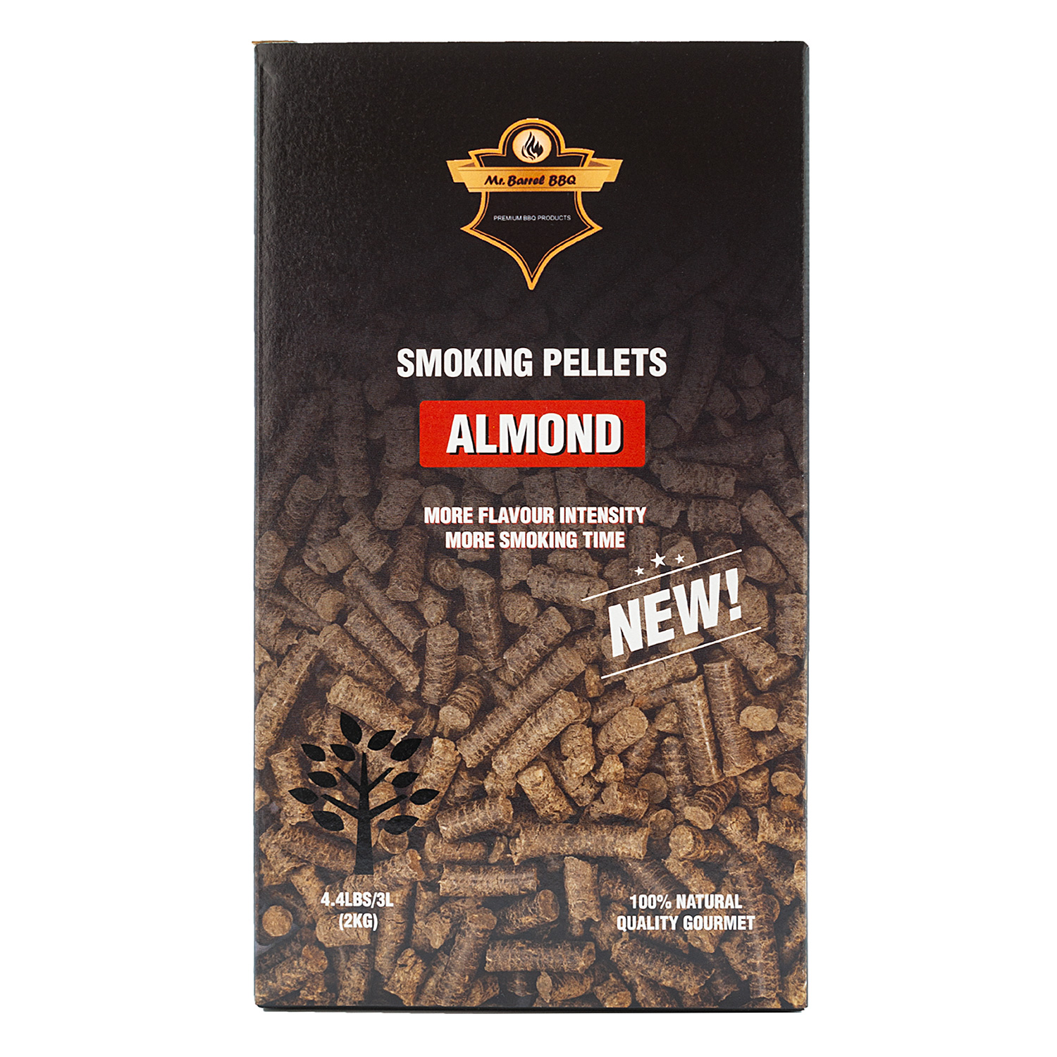 Mr. Barrel BBQ Smoking Pellets L Almond, 2 kg