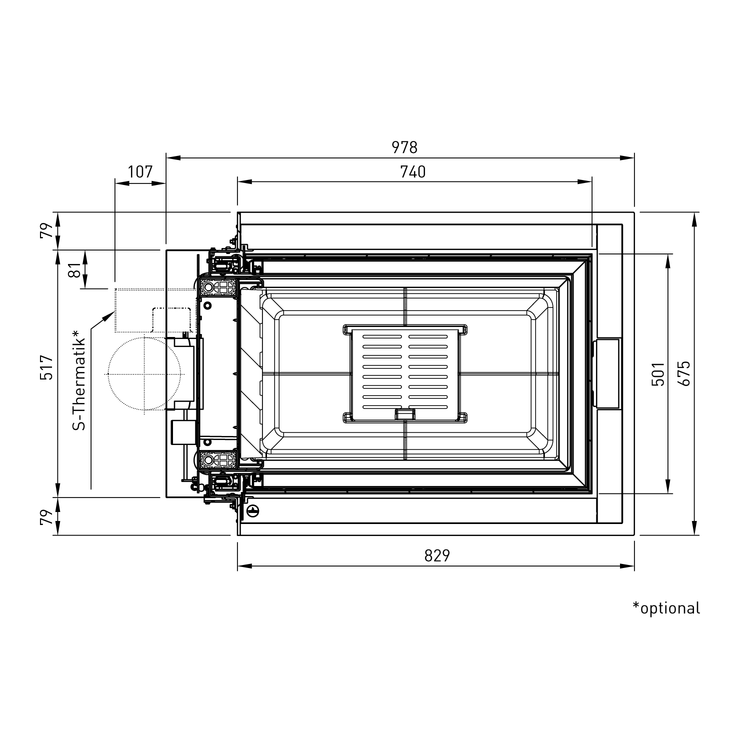 Spartherm Premium Arte U-70h-4S Kamineinsatz RRA Ø 250 mm