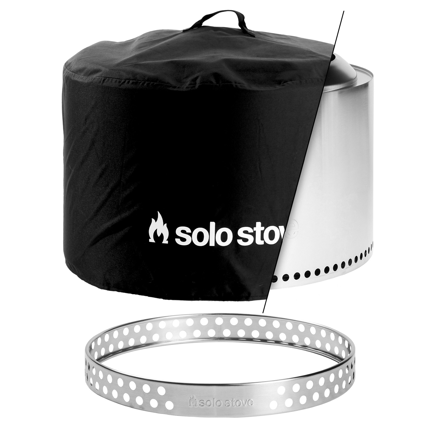 Solo Stove Canyon Feuerstelle mit Sockel und Abdeckhaube