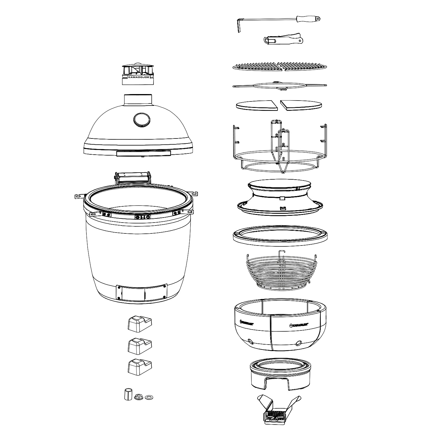 Kamado Joe Kamado Grill Classic III Stand-Alone