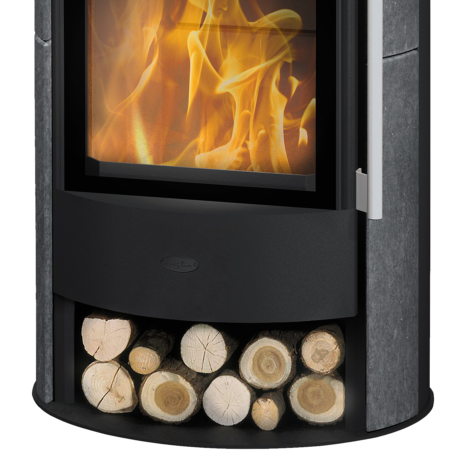 Fireplace Durango Kaminofen Stahl Schwarz | Speckstein