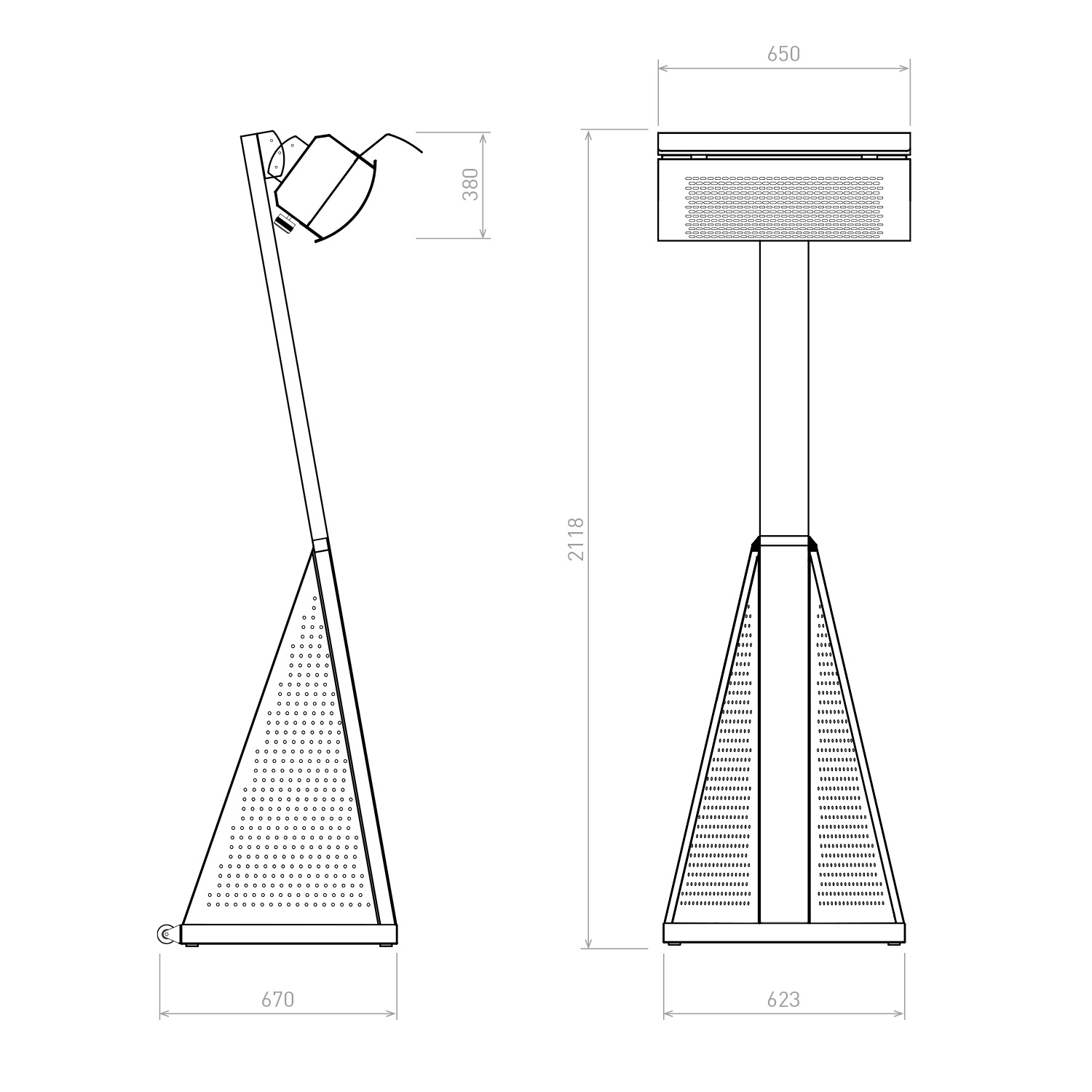 HEATSTRIP Gas-Standheizer 50 mbar tragbar Outdoor