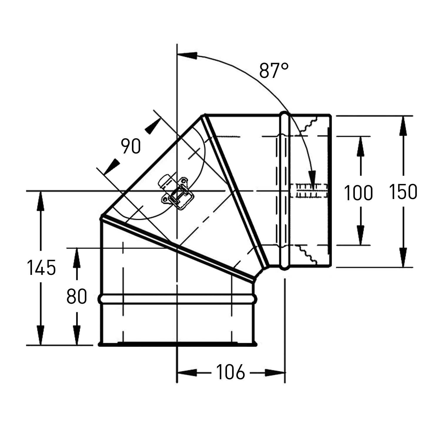 Trimline CC Inspektionsbogen 90° 100-150