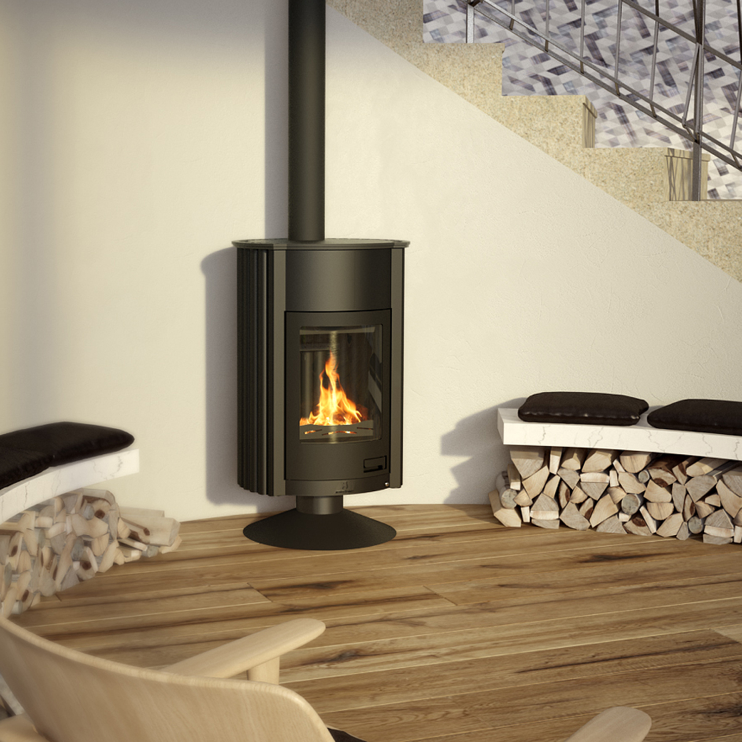 Warmluftofen Masterflamme Grande II Black