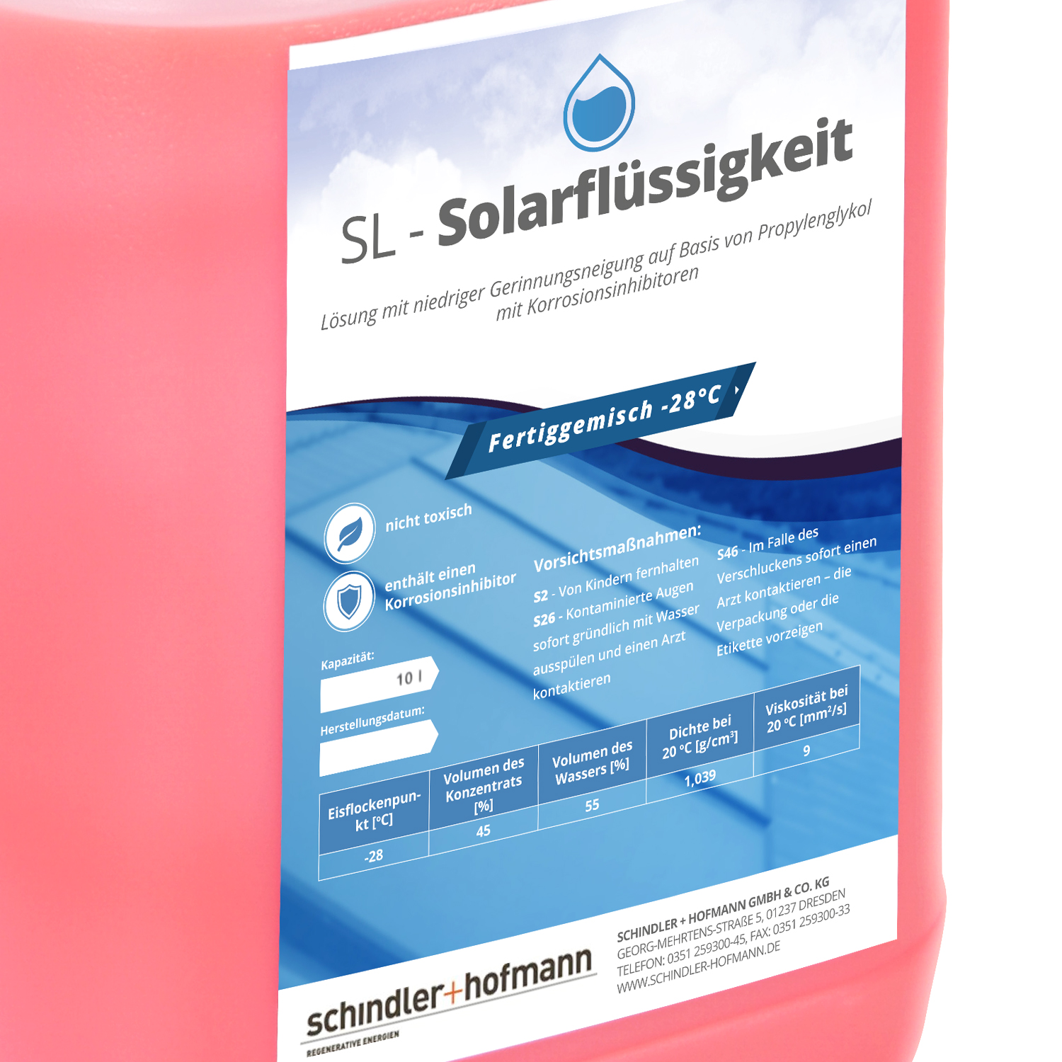 Solarflüssigkeit 10 Liter