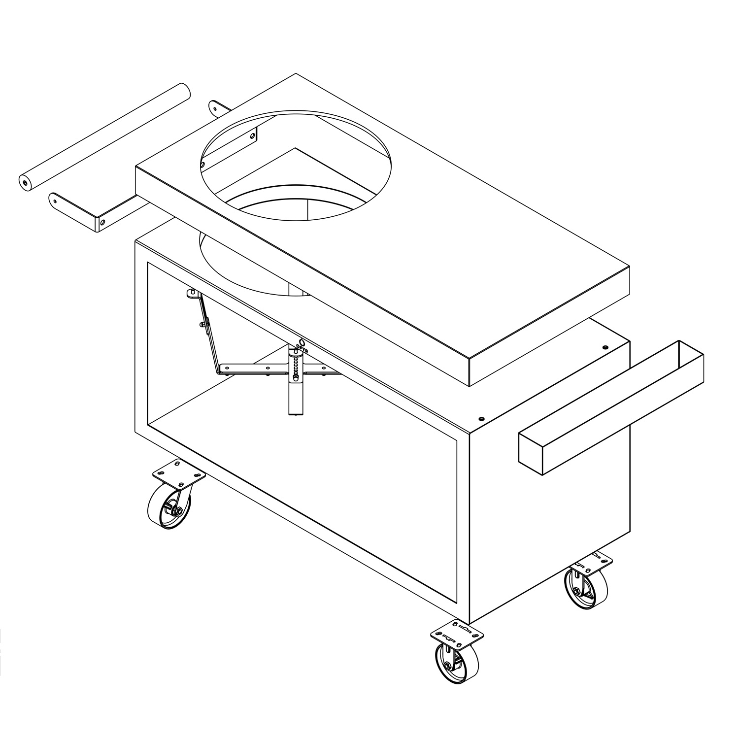 OFYR Sockel Corten 135 PRO Concrete für Kamado TB