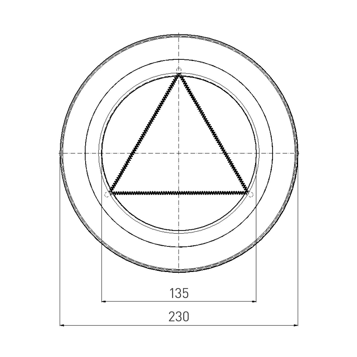 Raik Rauchrohr / Ofenrohr Emaille 130mm - Wandrosette mit Feder Weiß