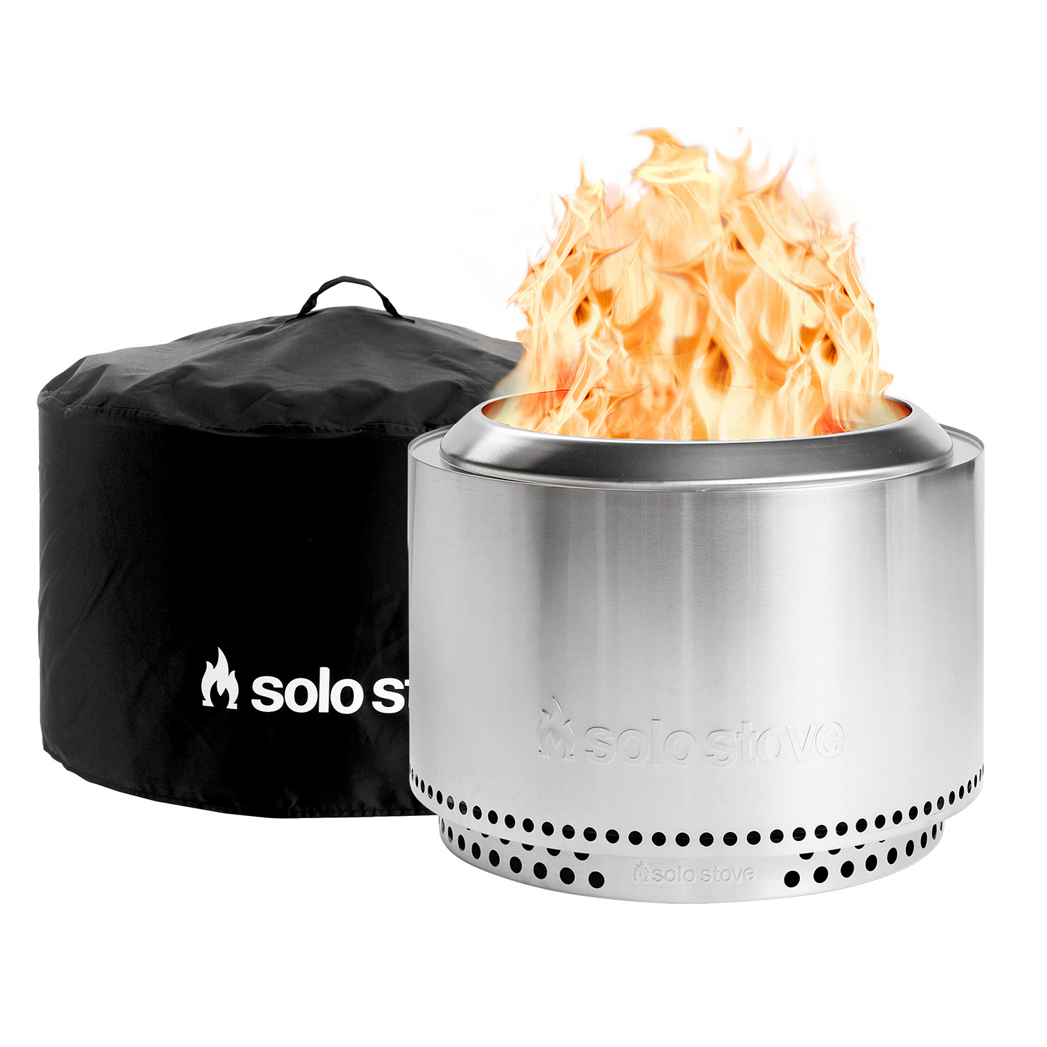 Solo Stove Canyon Feuerstelle mit Sockel und Abdeckhaube