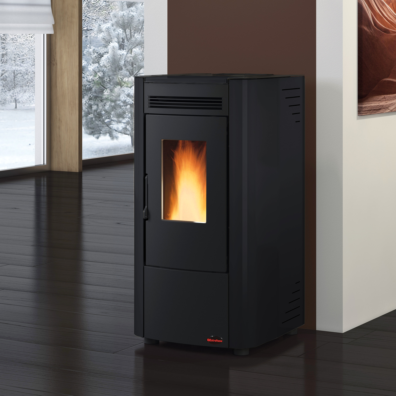 Extraflame Ketty EVO 2.0 Pelletofen Schwarz