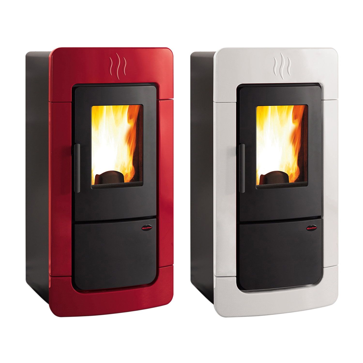 Extraflame Diadema Idro EVO Wasserführender Pelletofen Bordeaux