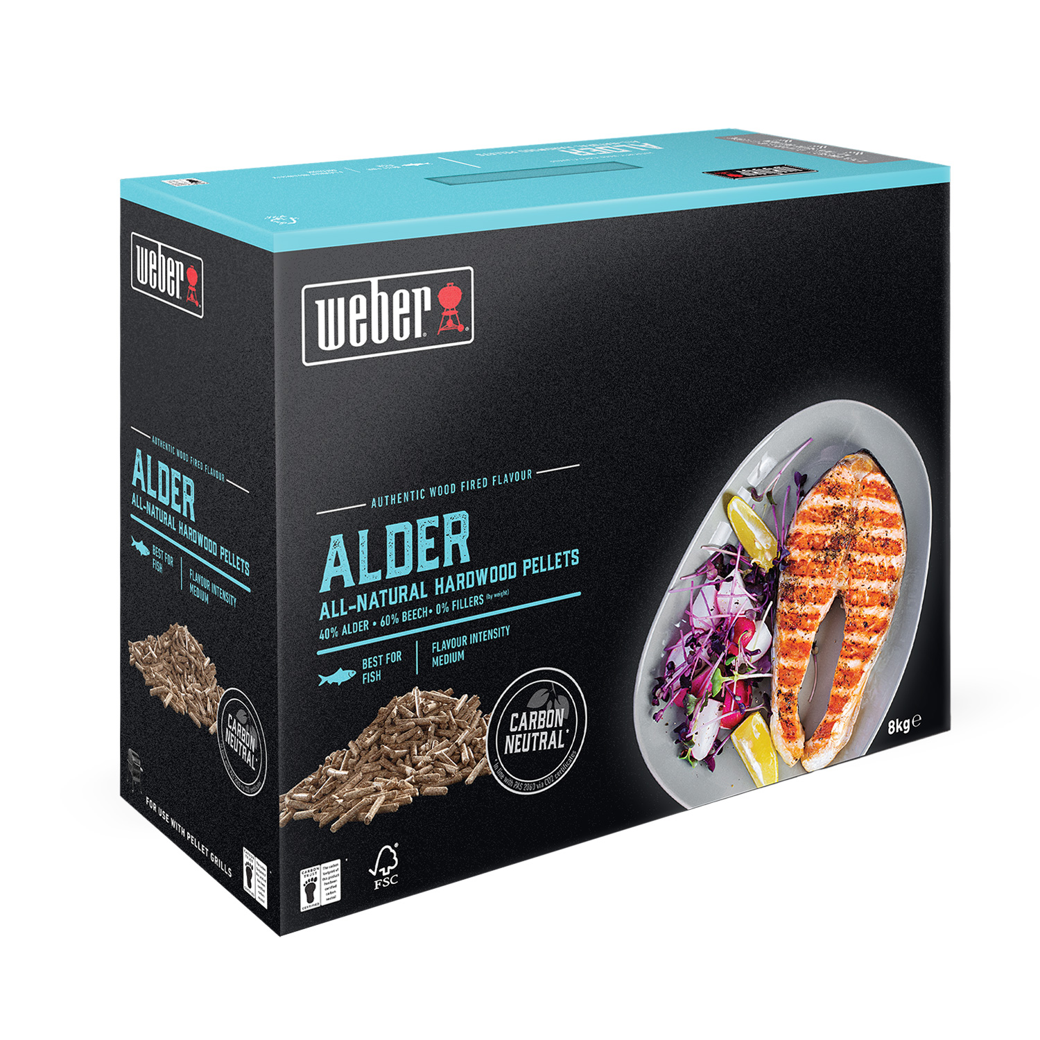 Weber SmokeFire-Hartholzpellets Erle 8 kg