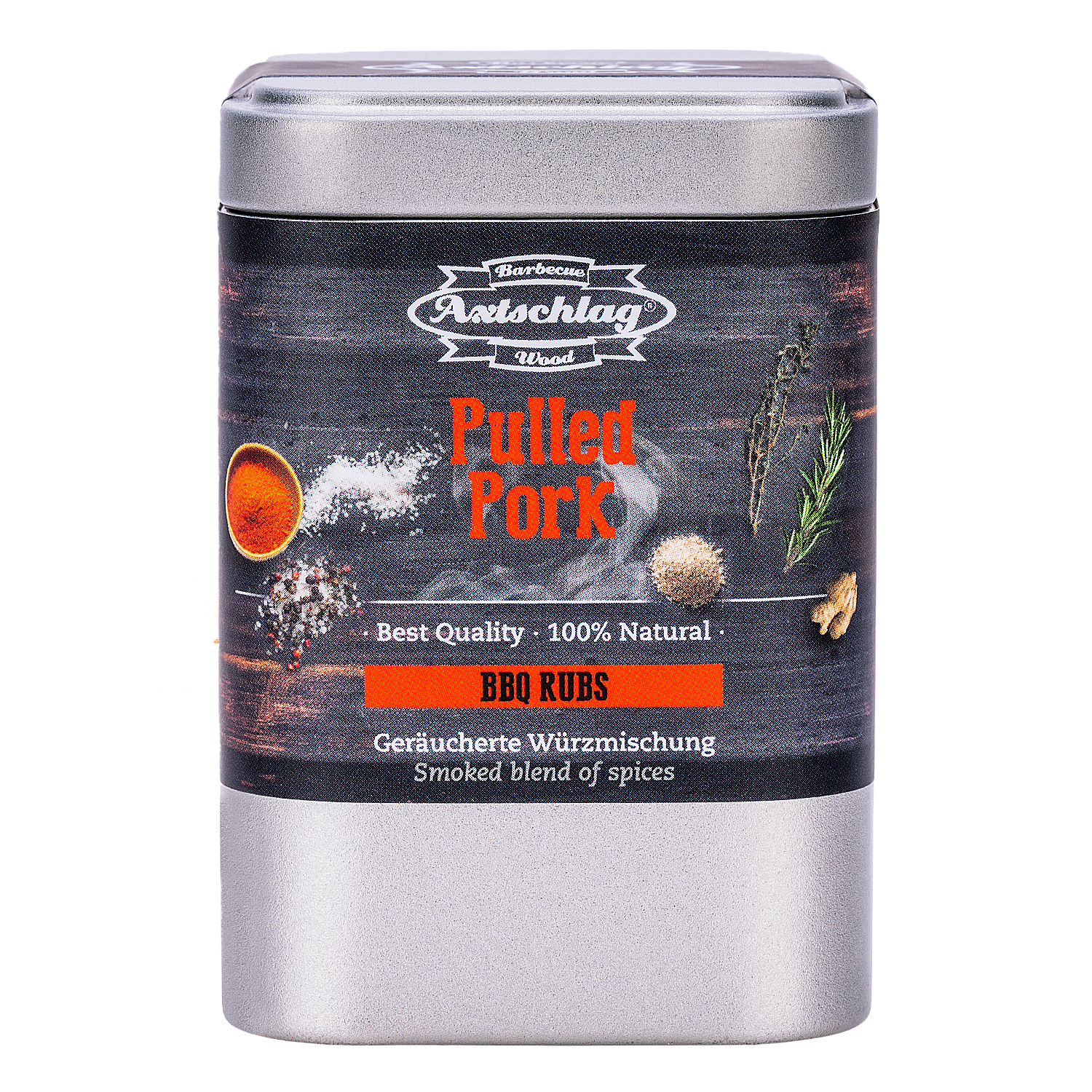 Axtschlag Smoked BBQ Rub Pulled Pork 140 g Dose