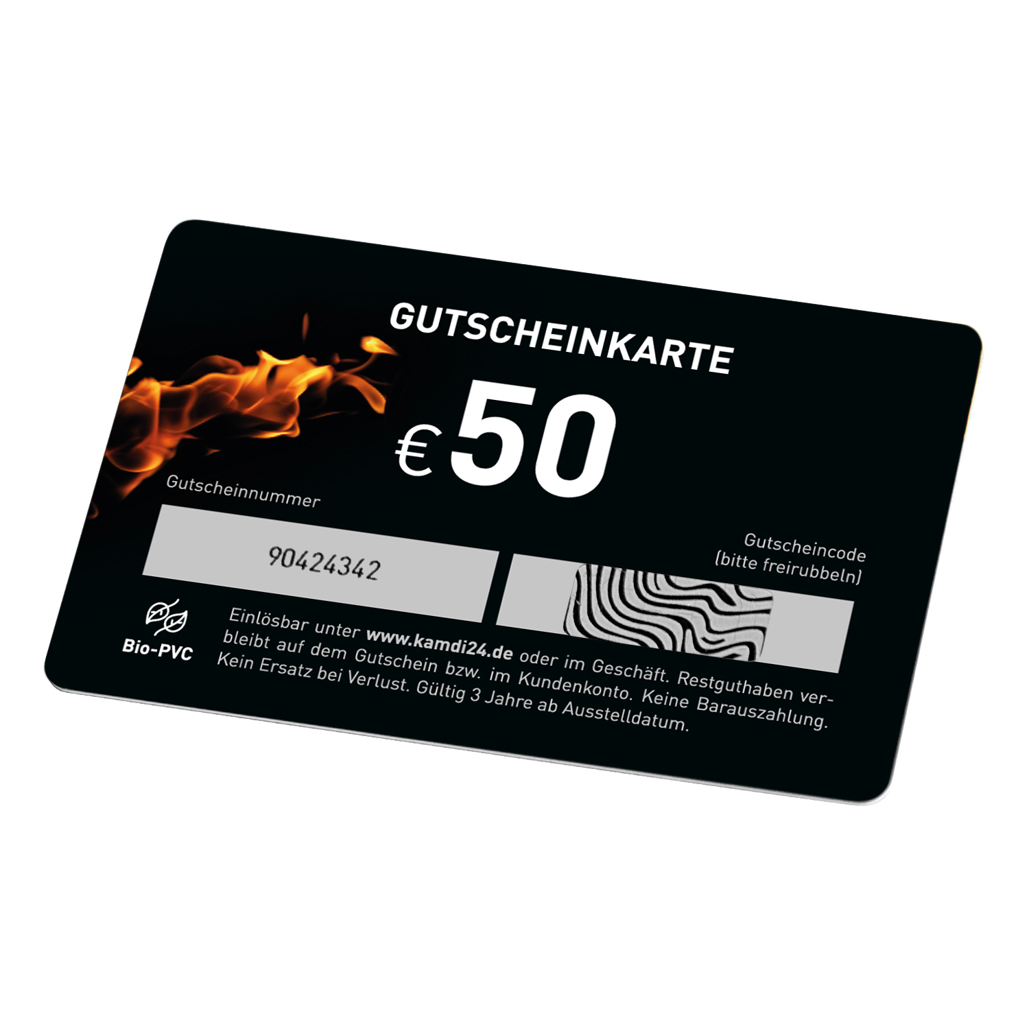 kamdi24 Geschenkgutschein Feuer 50 €