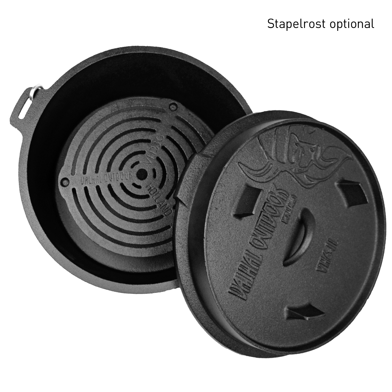 Valhal Outdoor Dutch Oven 6,1 l mit Füßen