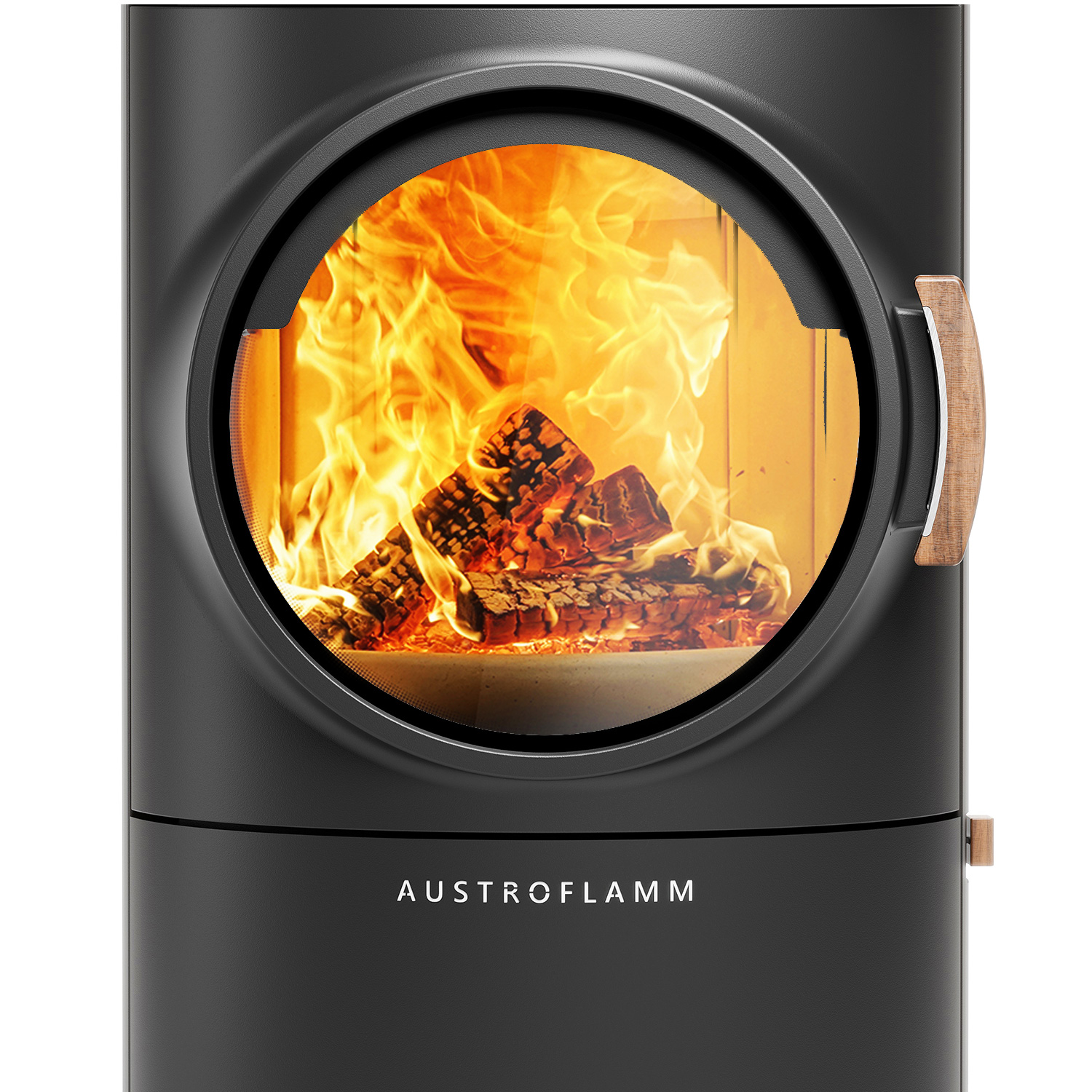 Austroflamm Clou Xtra Back Kaminofen Stahl Schwarz + 1 m³ Kaminholz gratis