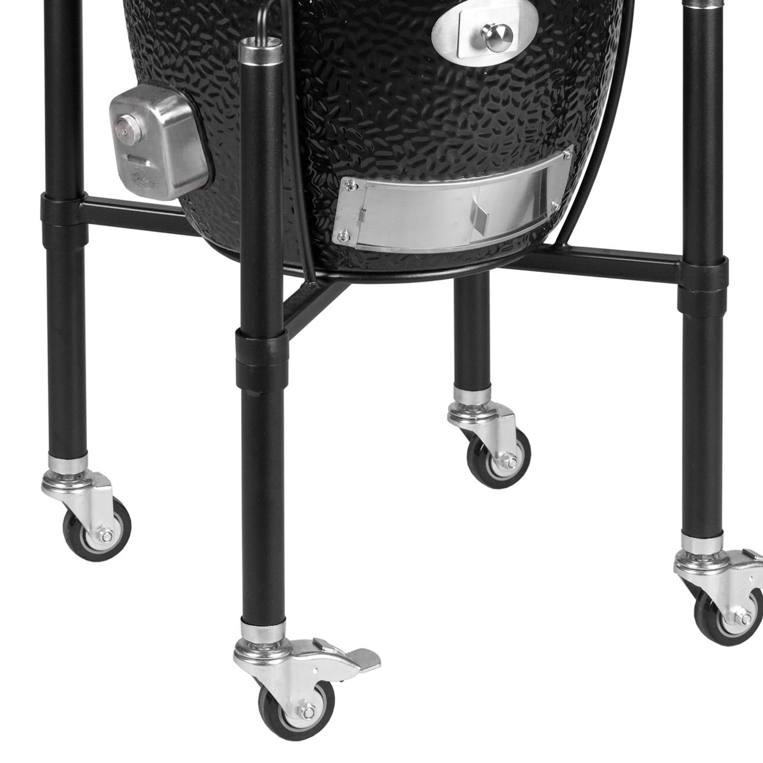 MONOLITH CLASSIC BBQ GURU Keramikgrill PRO-Serie 2.0 Schwarz mit Gestell und Seitentischen