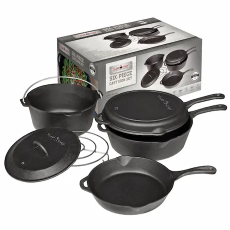 6-teiliges Dutch Oven Set von Camp Chef