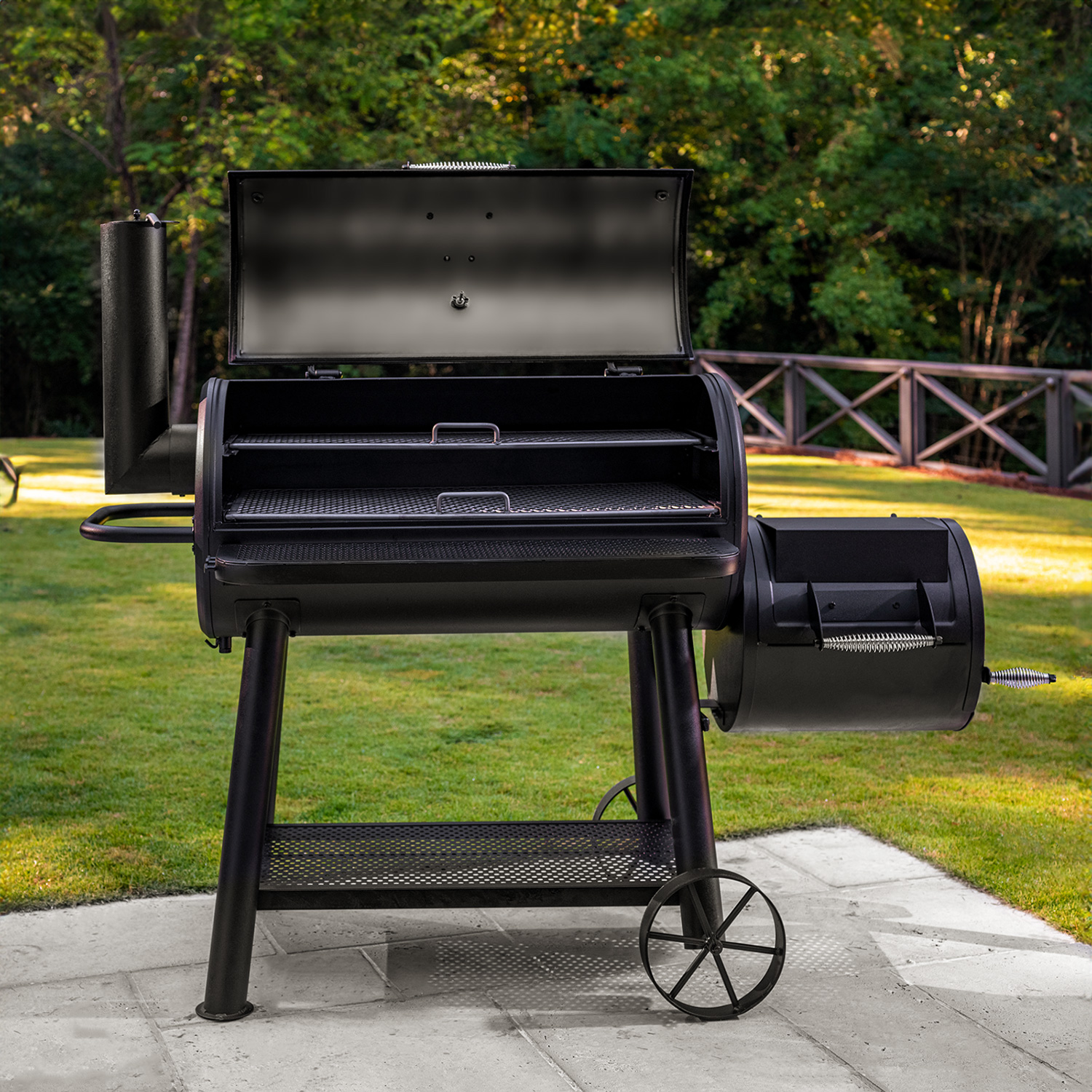 Char-Griller Grand Champ Offset-Smoker und Holzkohlegrill