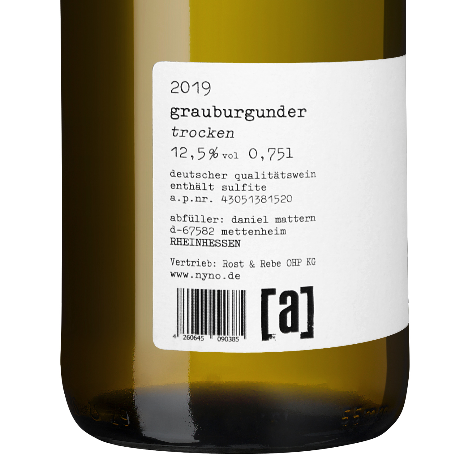 Rost & Rebe Grillwein Weißwein Grauburgunder trocken