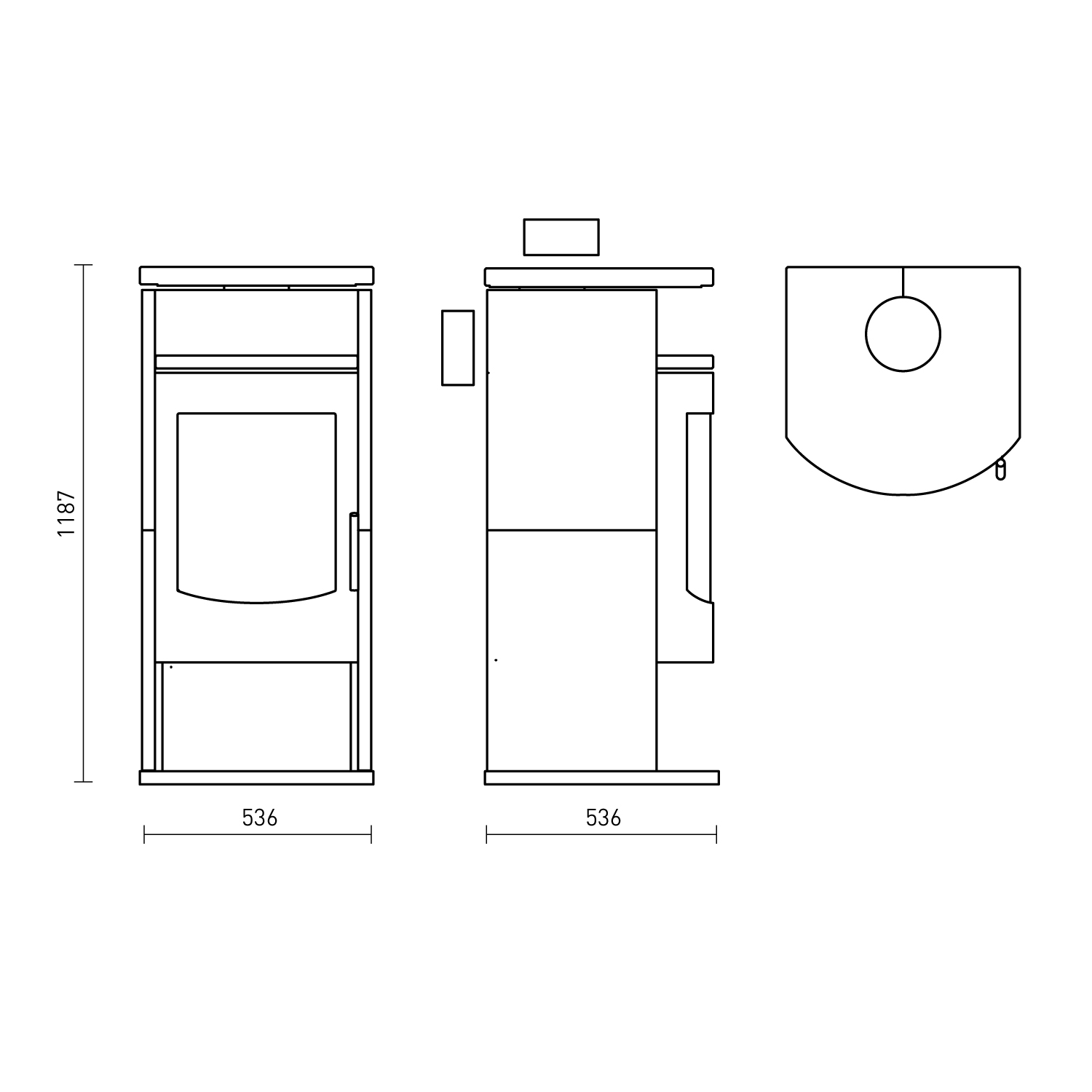 Fireplace Barcelona Kaminofen Stahl Schwarz | Speckstein