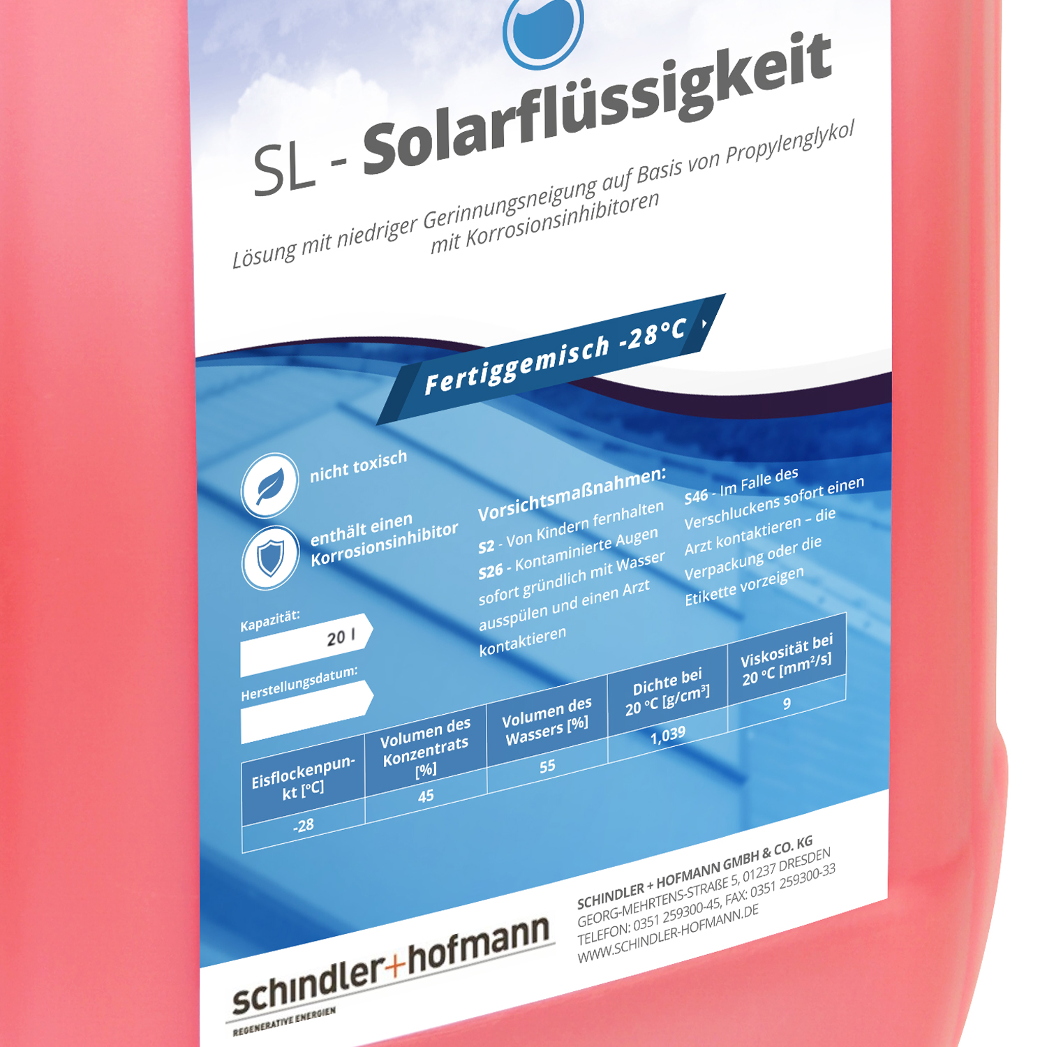 Solarflüssigkeit 20 Liter