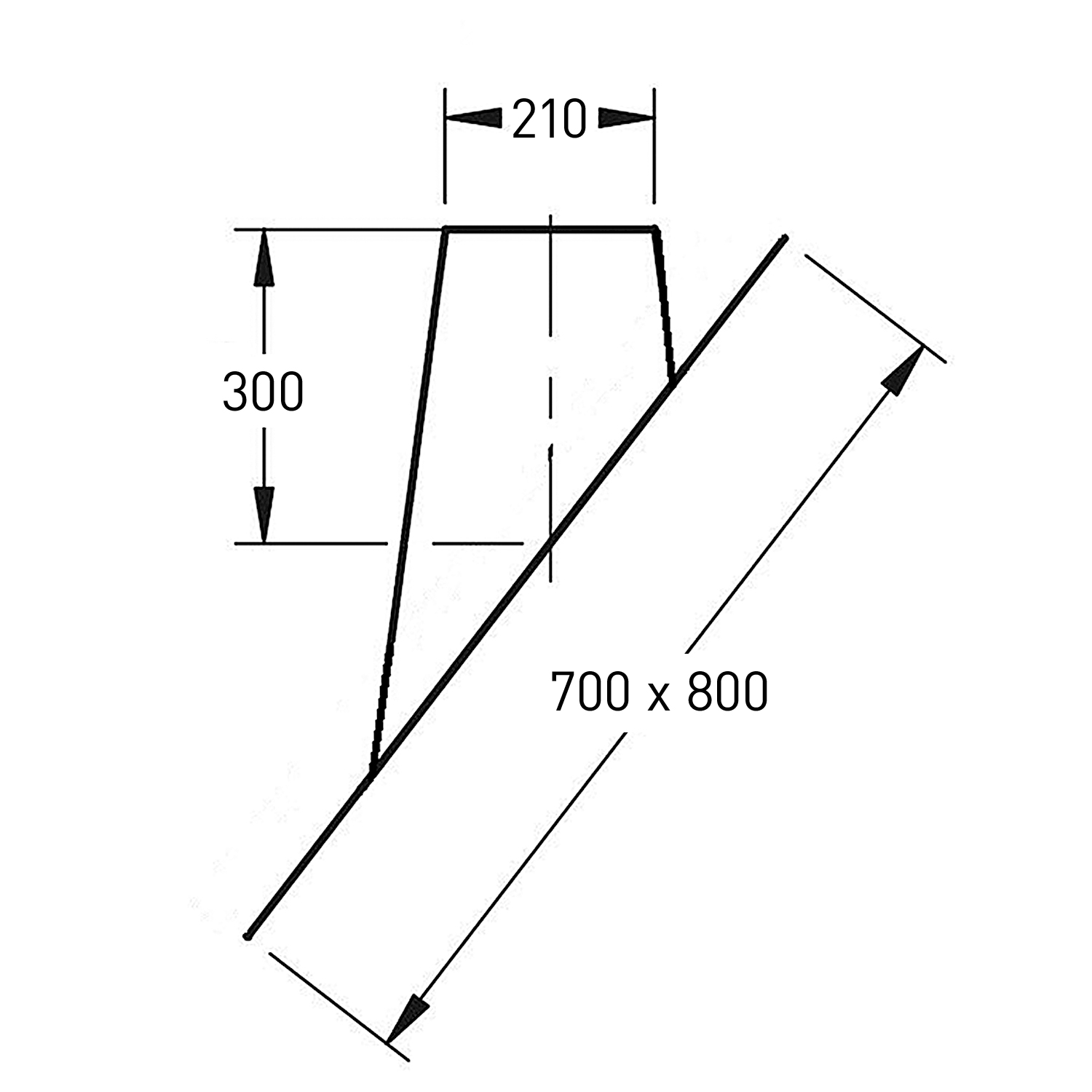 Trimline CC Dachdurchführung 130-200 mit Bleischürze 45°-60°