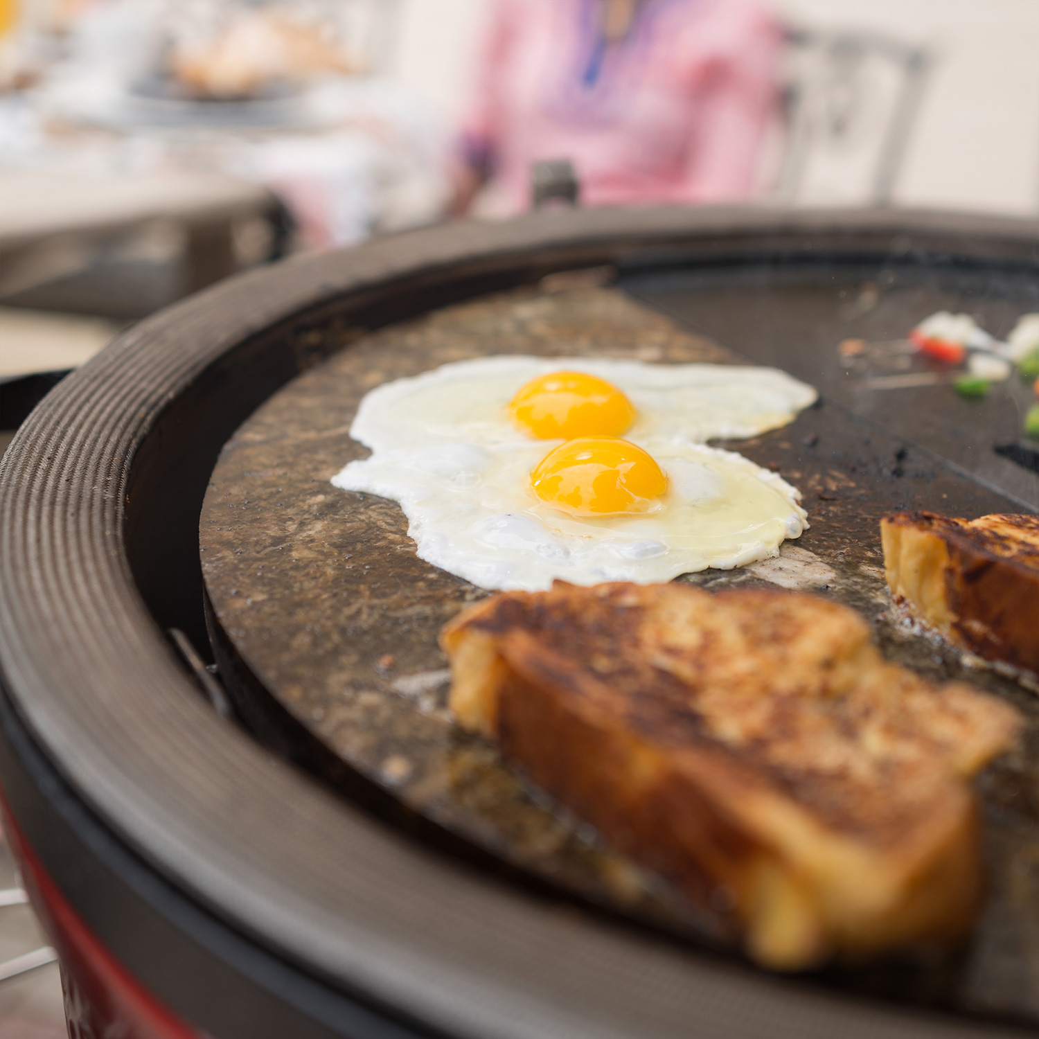 Kamado Joe Grillplatte Halbmond aus Speckstein für Big Joe