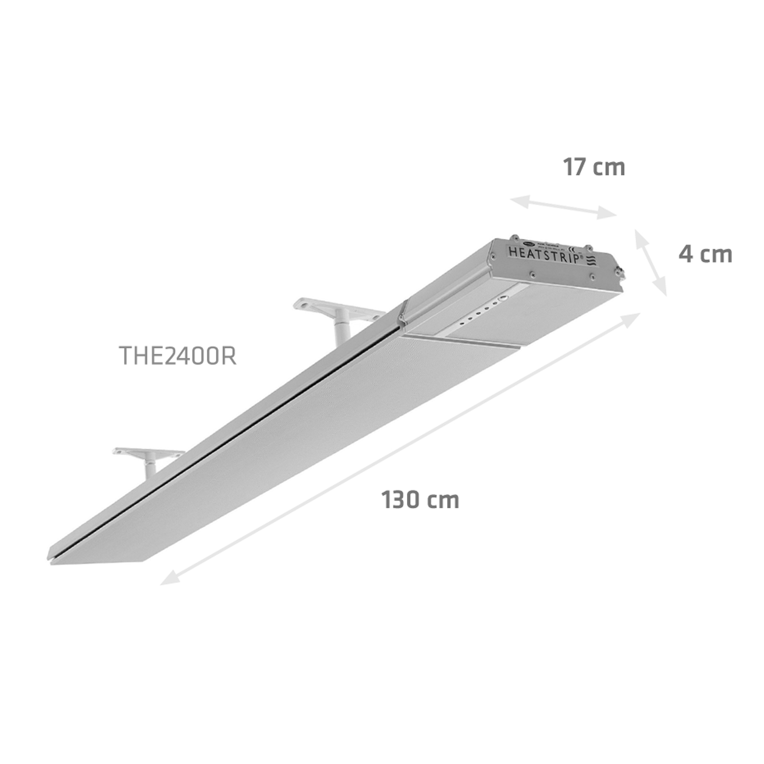 HEATSTRIP Heizstrahler Elegance Indoor + Outdoor 2400 Watt inkl. Fernbedienung