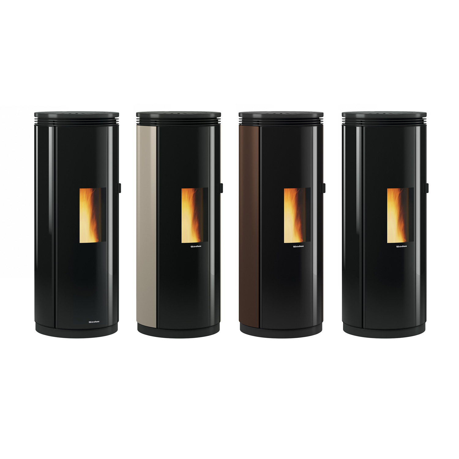 Extraflame Evolution Line Pamela Pelletofen Stahl Bronze