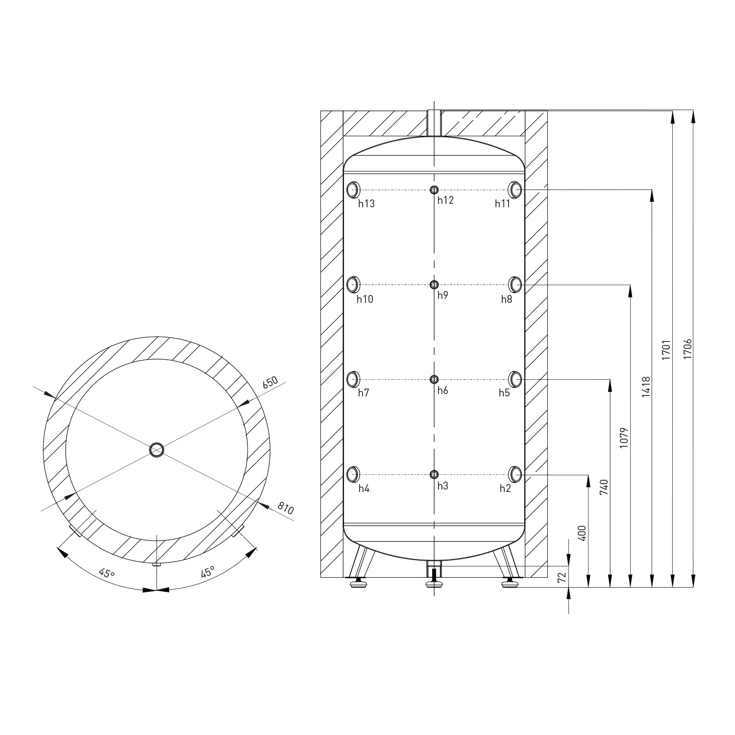 Pufferspeicher Fish S4 500