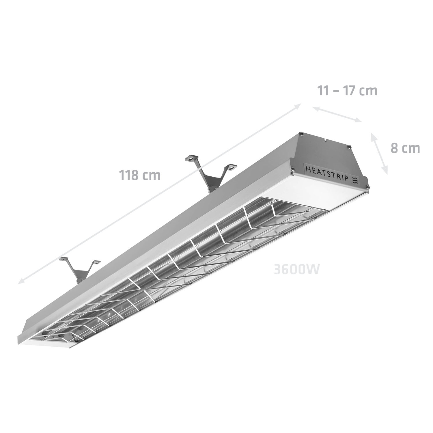 HEATSTRIP Heizstrahler Max Indoor + Outdoor 3600 Watt