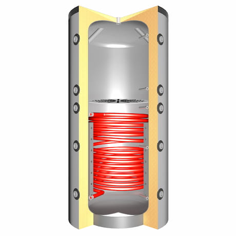 Schichtenspeicher TPSLR für die Heizungsunterstützung