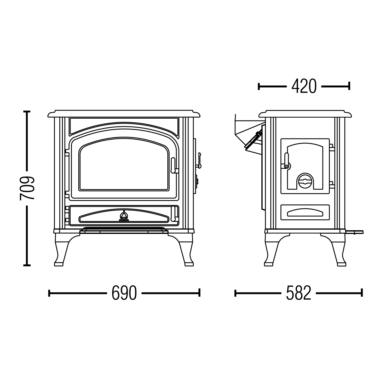 Austroflamm Wien Kaminofen + 1 m³ Kaminholz gratis