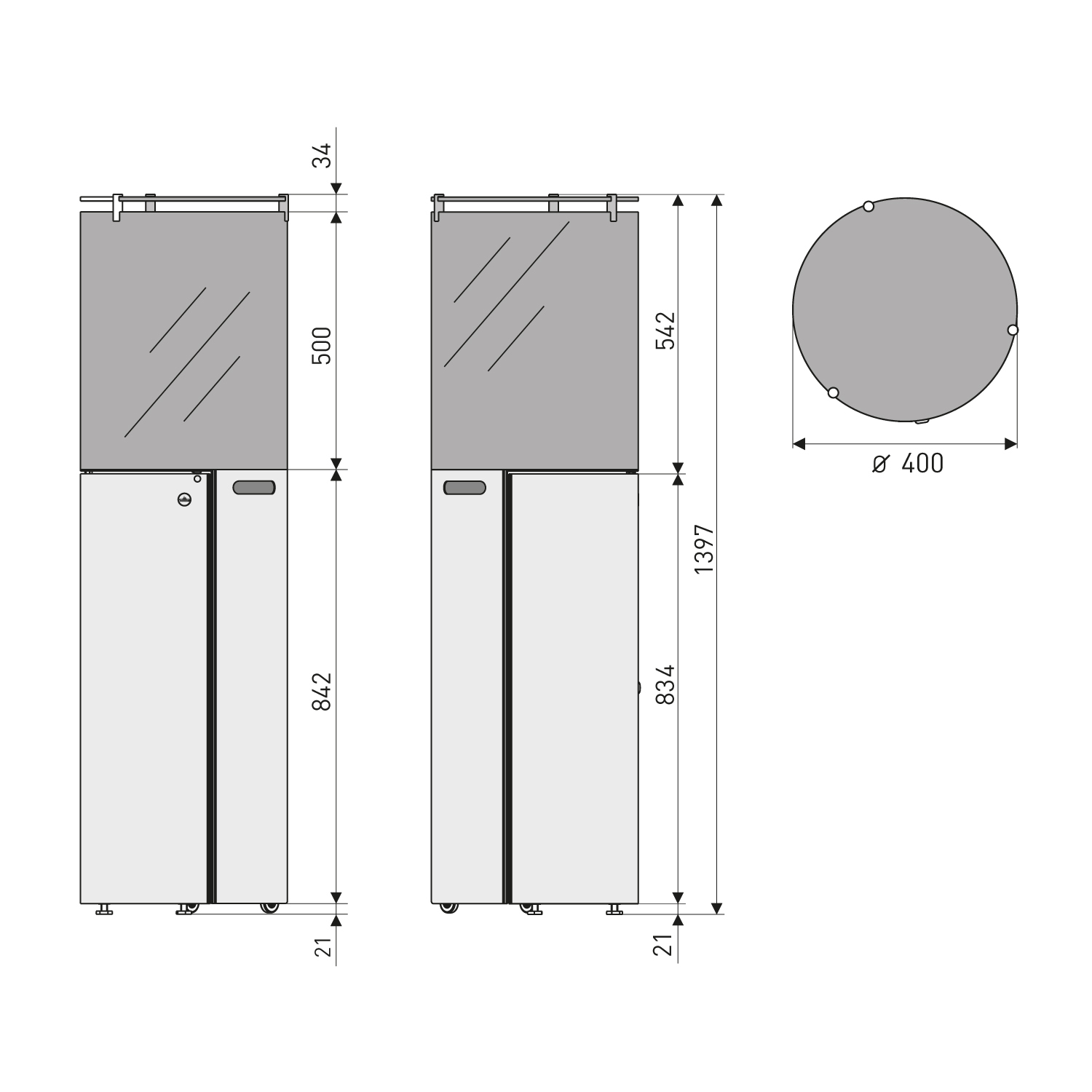 GRDN Fuora R Outdoor-Kamin Anthrazit