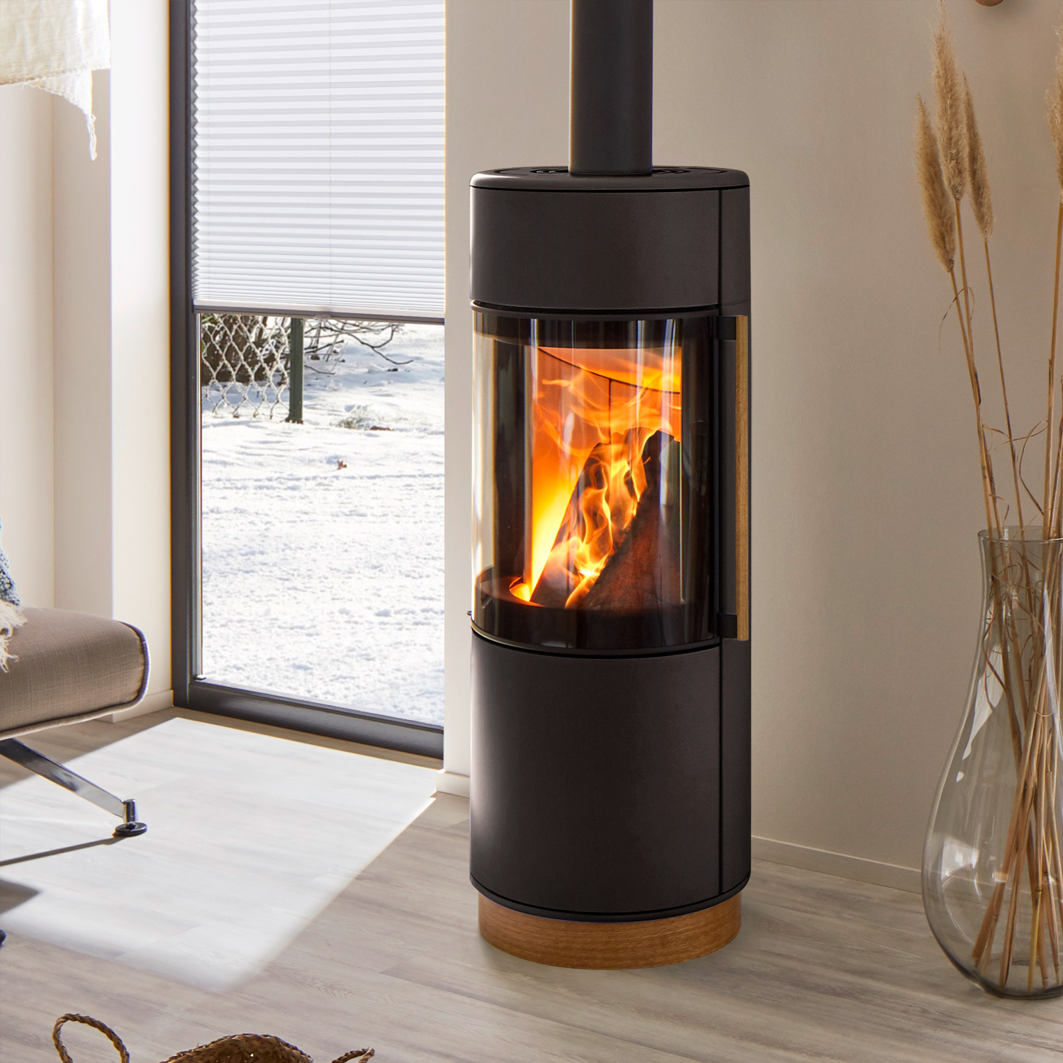 Spartherm Passo XS style Kaminofen Nero