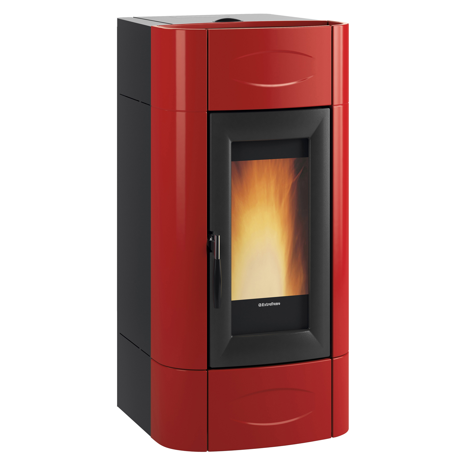 Extraflame Evolution Line Isidora Idro H20 wasserführender Pelletofen Bordeaux