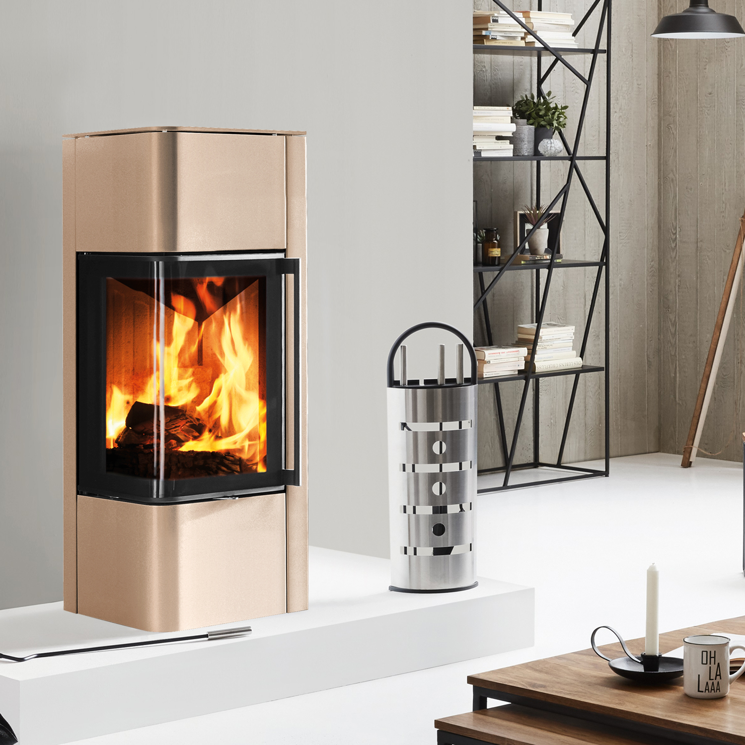 Spartherm Cubo S Kaminofen Perle