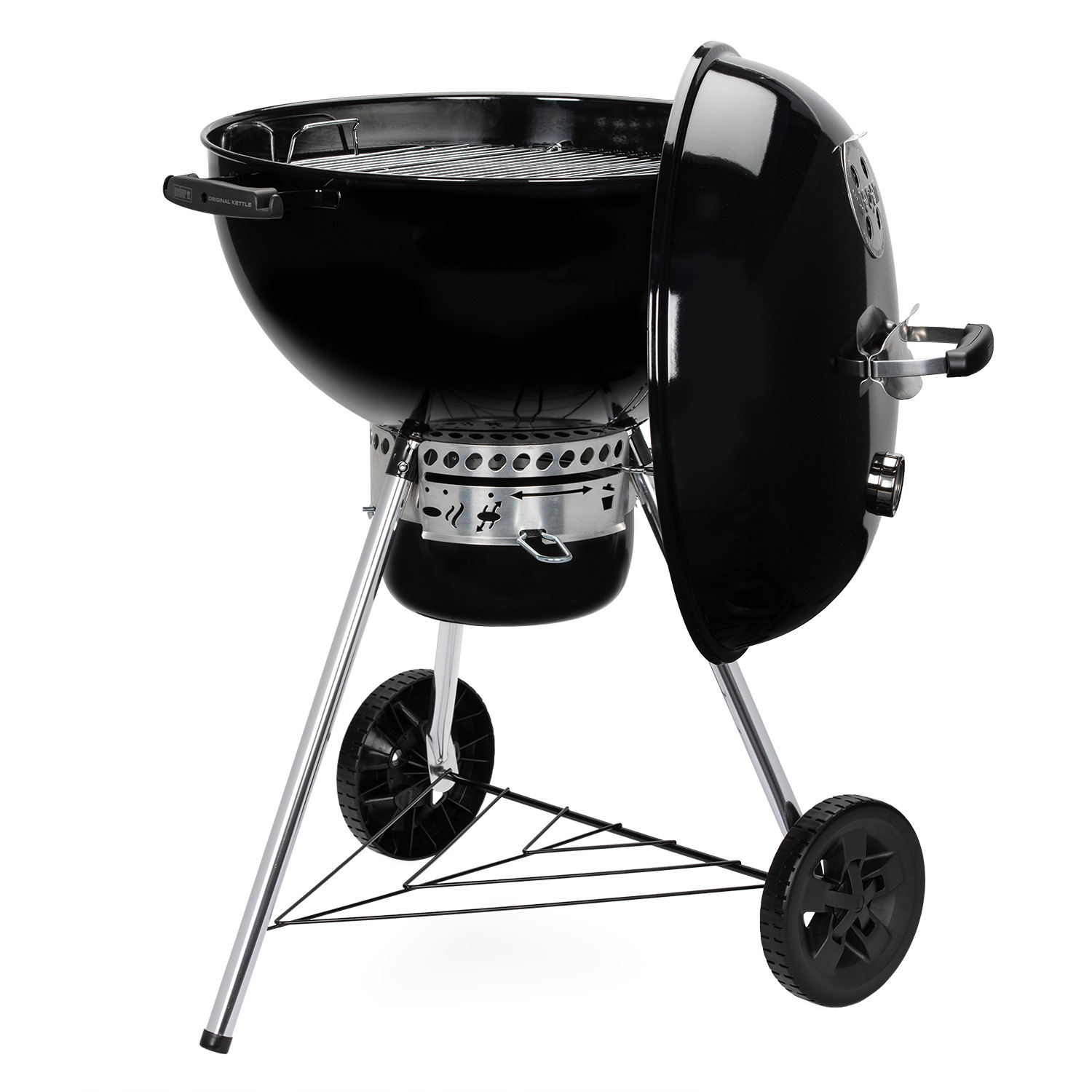 Weber Original Kettle E-5730 Holzkohlegrill 57 cm Black