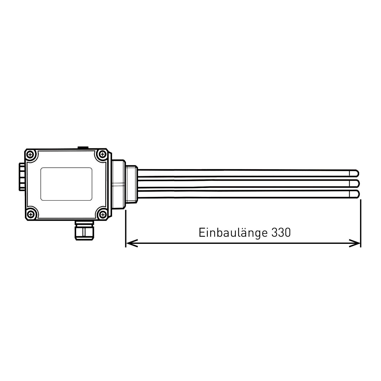 Einschraubheizung / Heizpatrone ESH 2.00 - 2 kW - 330 mm