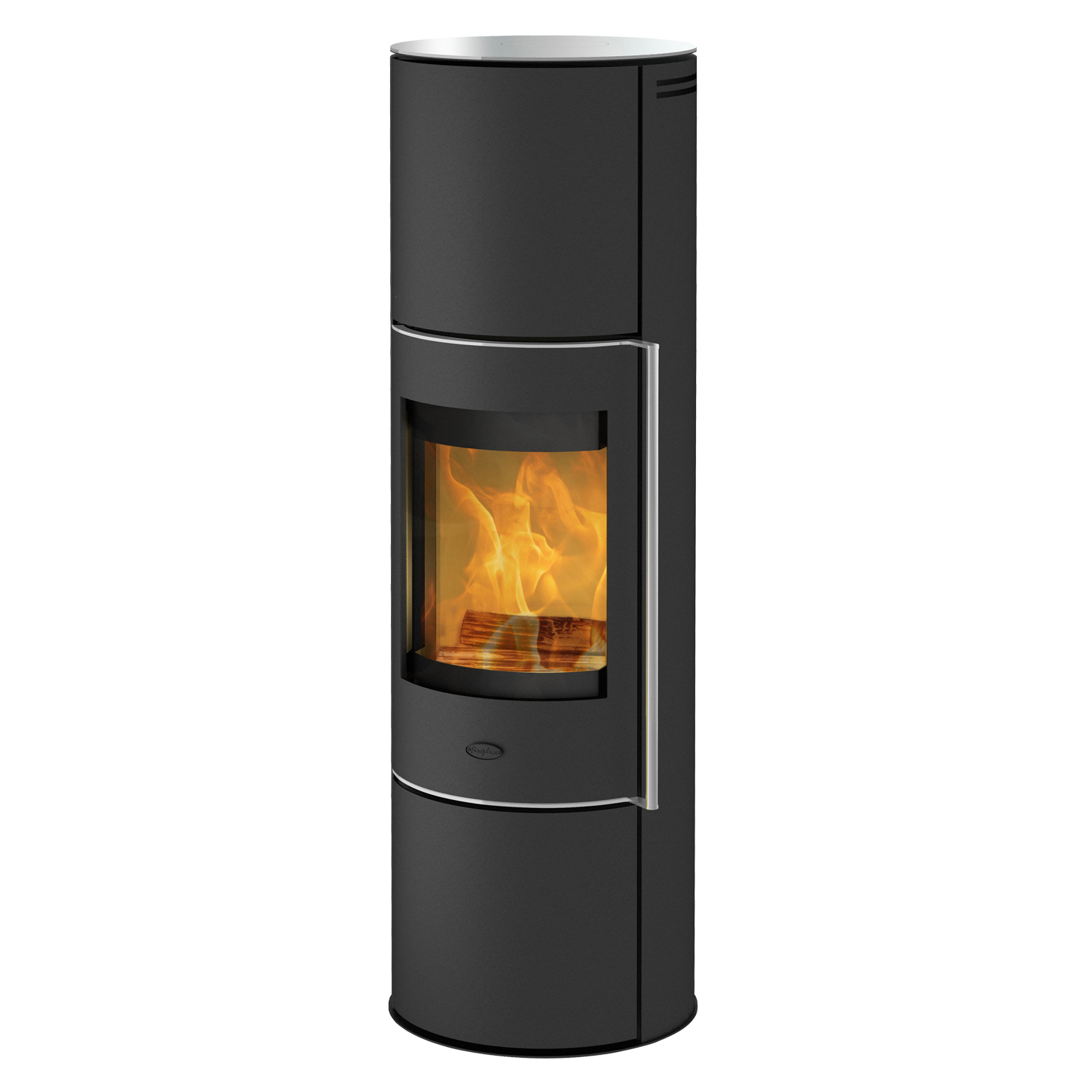 Fireplace Perondi Kaminofen RLU Stahl Schwarz | Topplatte Glas