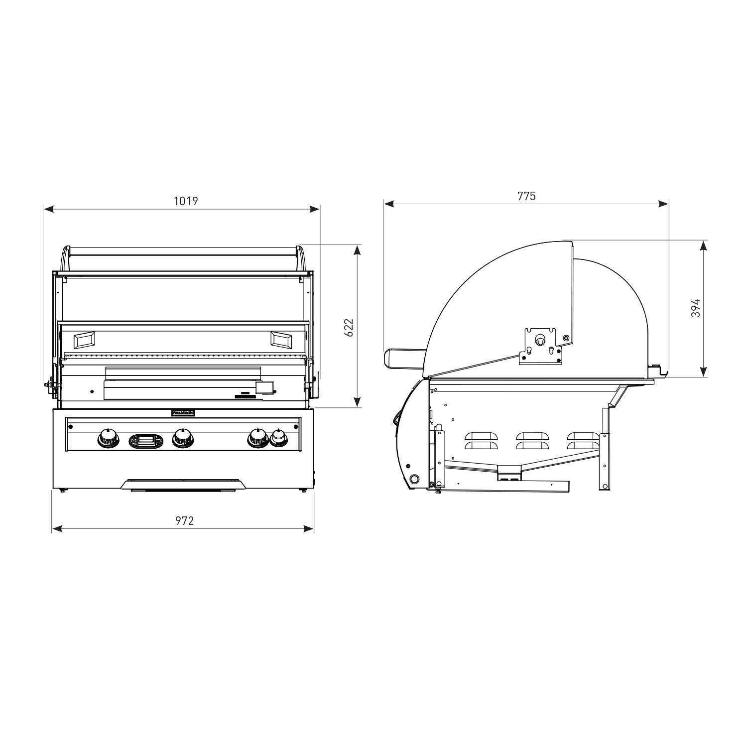 Fire Magic Echelon E790I Einbau Gasgrill