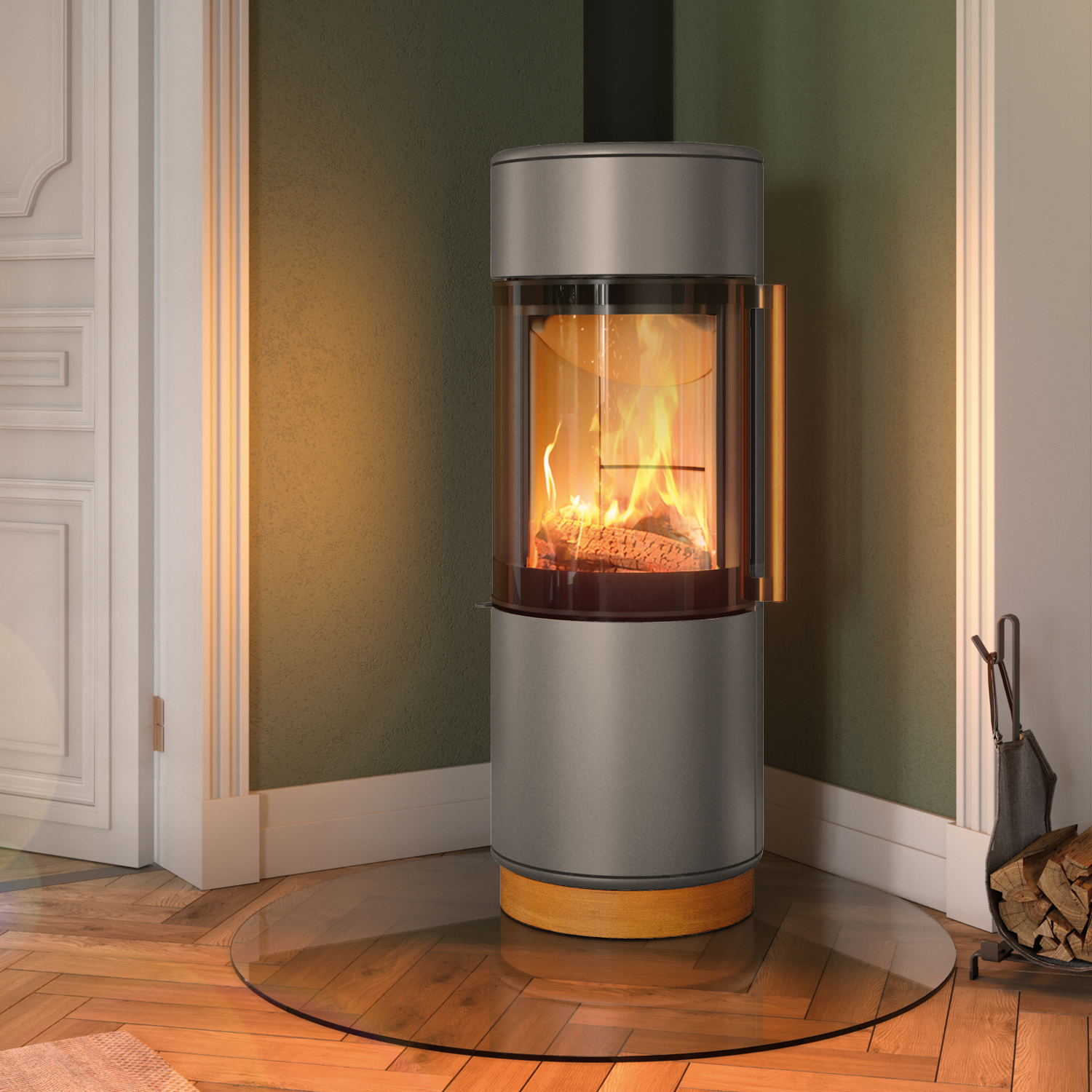 Spartherm Passo XS style RLU Kaminofen Titan