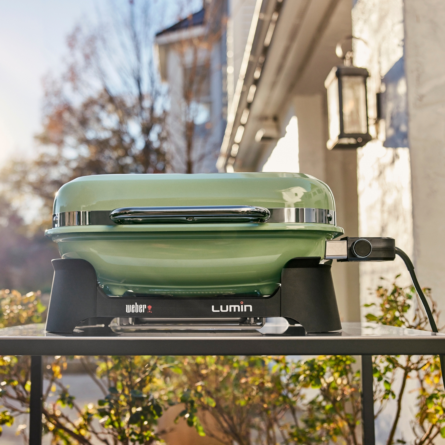 Weber Lumin Elektro-Tischgrill Mintgrün