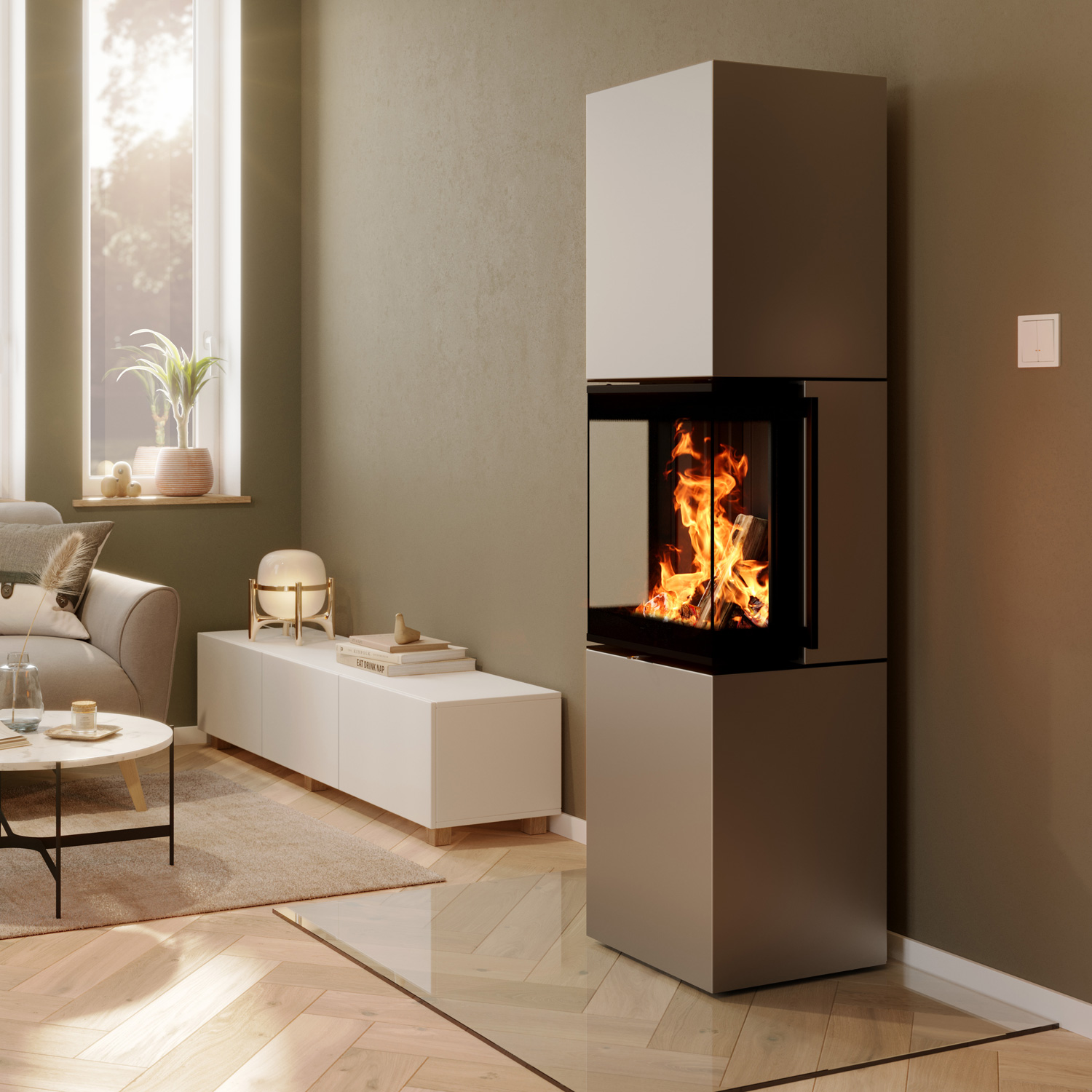 Spartherm Trico L Kaminofen Perle