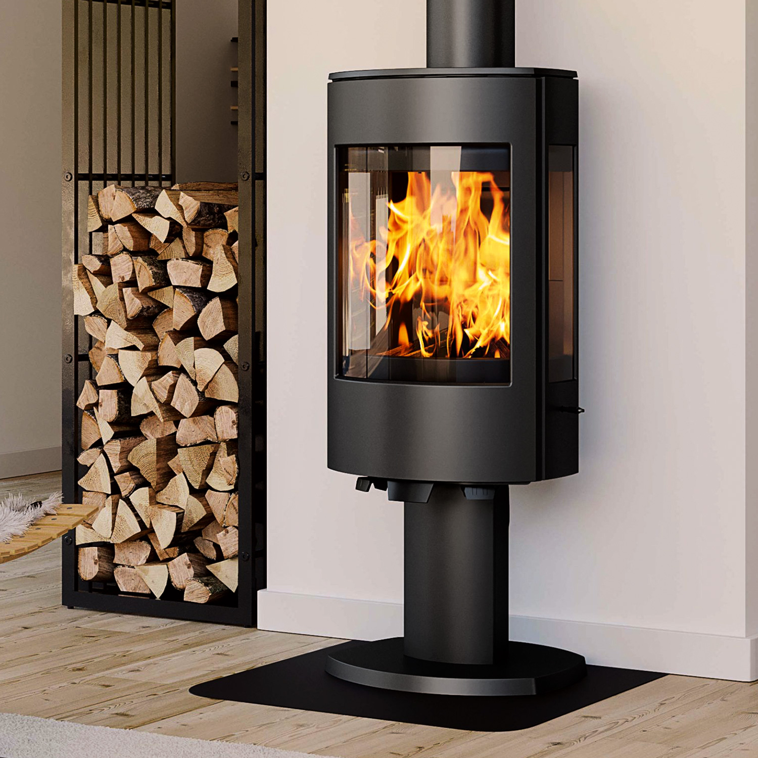 Dovre Astro 4CB/P Kaminofen Stahl Schwarz Bauart 2