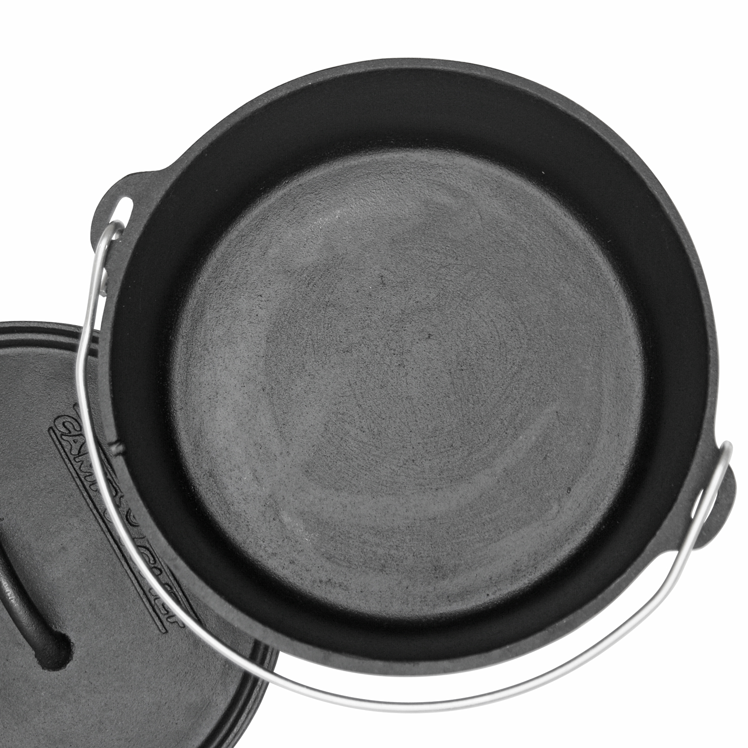 Camp Chef Set: Classic Dutch Oven SDO-10 mit Profi-Deckelheber, Hot Pad und Reinigungsschaber