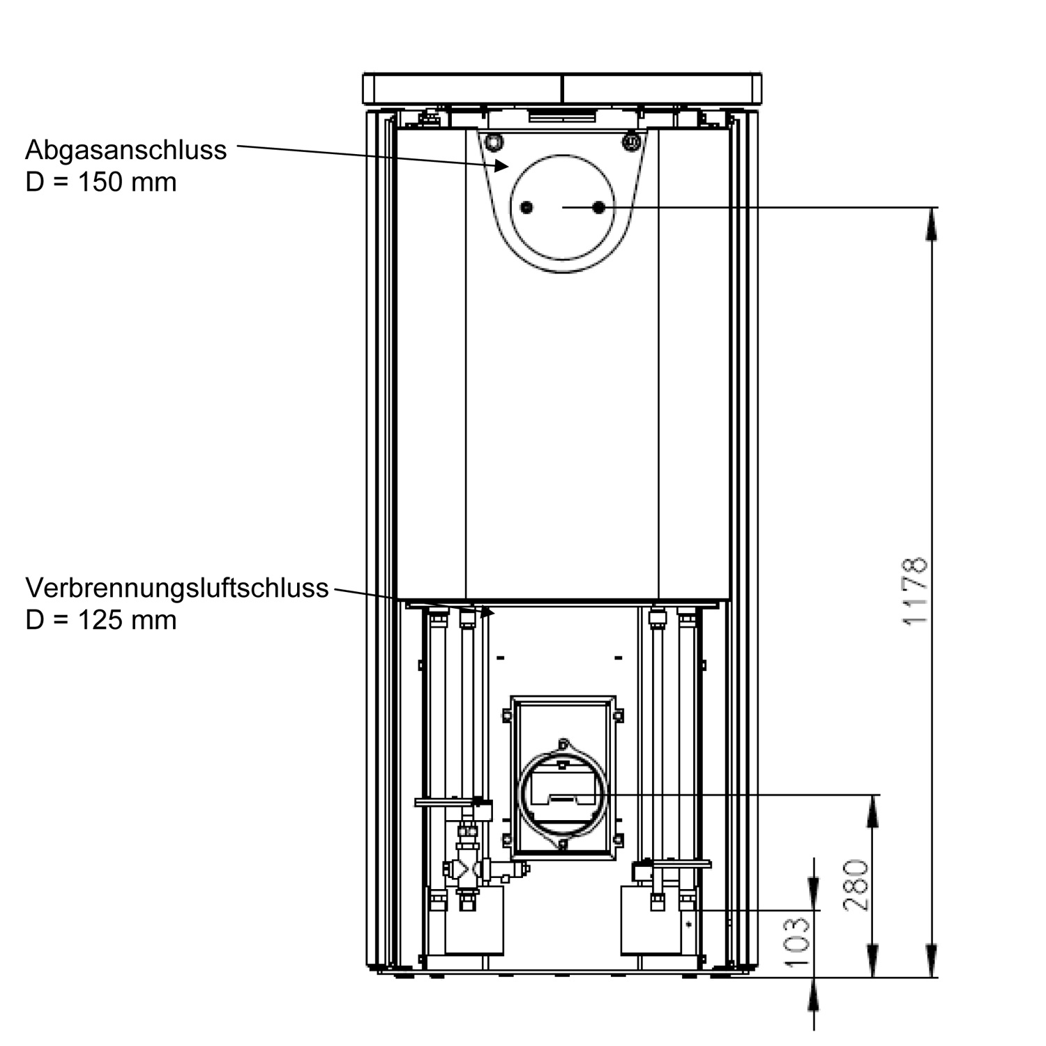 Olsberg Tolima Aqua II Compact Wasserführender Kaminofen Stahl Schwarz