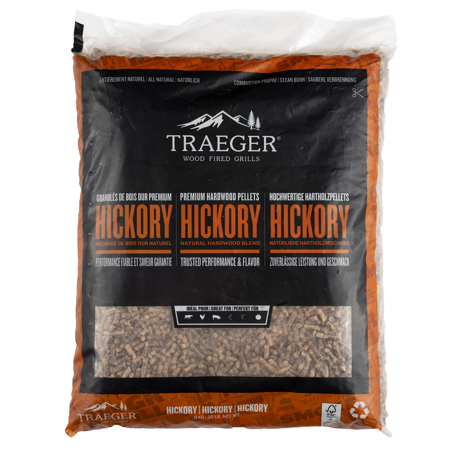 Traeger Pro Series 22 Pelletgrill inkl. Abdeckhaube + 2x Hartholz Pellets Hickory 9 kg