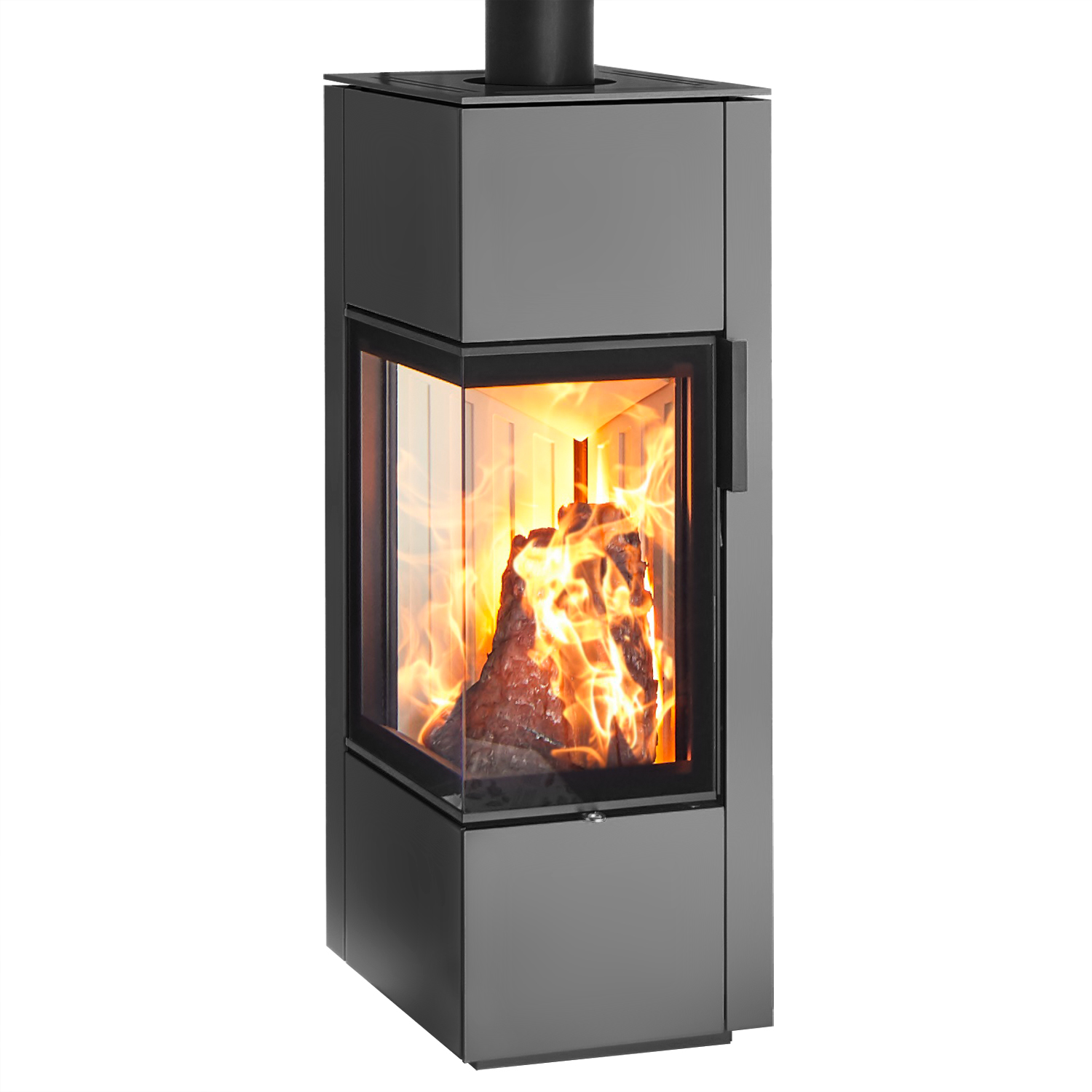 Spartherm Piko S steel Kaminofen Titan + 1 m³ Kaminholz gratis