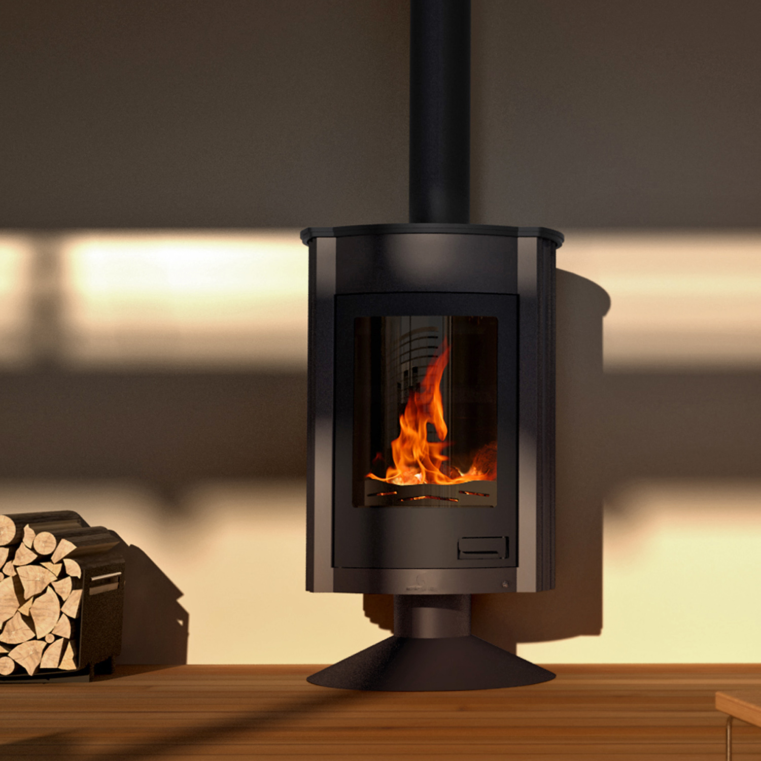 Warmluftofen Masterflamme Medie II Black